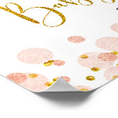 Affiche de bienvenue de Baby shower de balloon ros (Coin)