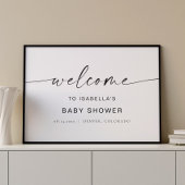AFFICHE DE BIENVENUE de Baby shower de Boho minima