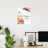 Affiche de bienvenue de Baby shower de Boho Rustic (Bureau à domicile)