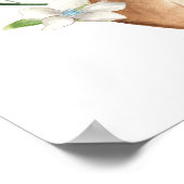 Affiche de bienvenue de Baby shower de cerfs de bo (Coin)