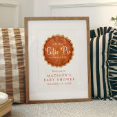 Affiche de bienvenue de Baby shower de Citrouille 