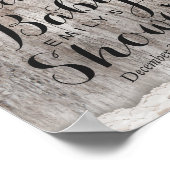 Affiche de bienvenue de Baby shower de dentelle en (Coin)