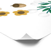 Affiche de bienvenue de Baby shower de forêt rusti (Coin)