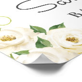 Affiche de bienvenue de Baby shower de l'ivoire de (Coin)