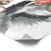 Affiche de bienvenue de Baby shower de moto-jupe p (Coin)