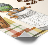 Affiche de bienvenue de Baby shower de pêche rusti (Coin)