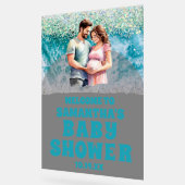 Affiche de bienvenue de Baby shower de plage acryl (Angle)