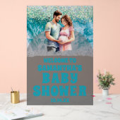 Affiche de bienvenue de Baby shower de plage acryl (Mariage)