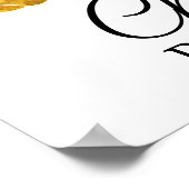 Affiche de bienvenue de Baby shower de tournesol C (Coin)