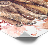 Affiche de bienvenue de Baby shower de Vache de Bo (Coin)