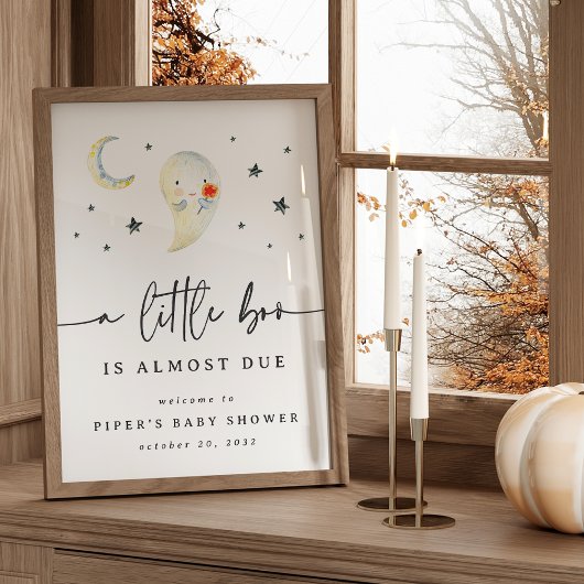 Affiche de bienvenue de Baby shower d'Halloween Gh