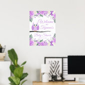 Affiche de bienvenue de Baby shower Floral de Chou (Bureau à domicile)
