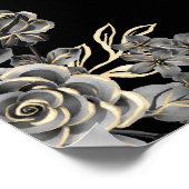 Affiche de bienvenue de Baby shower gothique Littl (Coin)