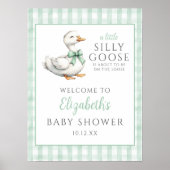 Affiche de bienvenue de Baby shower neutre de Sill (Devant)