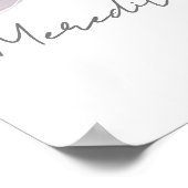 Affiche de bienvenue de Baby shower rose Bow (Coin)