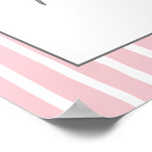 Affiche de bienvenue de Baby shower rose Bow (Coin)