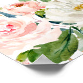 Affiche de bienvenue de Baby shower rose pâle (Coin)