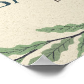 Affiche de bienvenue de Baby shower rustique Littl (Coin)