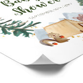 Affiche de bienvenue de Baby shower rustique Water (Coin)