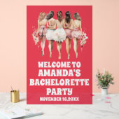 Affiche de bienvenue de Bachelorette en acrylique  (Mariage)