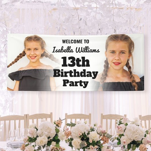 Affiche de bienvenue de bannière Ado moderne