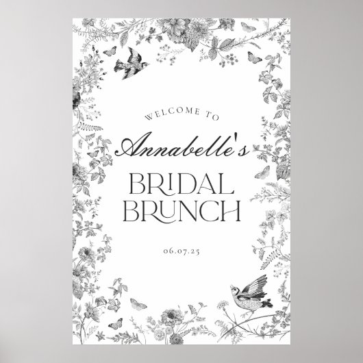 Affiche de bienvenue de brunch à la nuptiale de Jo (Devant)