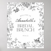 Affiche de bienvenue de brunch à la nuptiale de Jo (Devant)