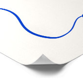 Affiche de bienvenue de Brunch nuptial bleu dessin (Coin)