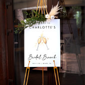 Affiche de bienvenue de Brunch nuptial moderne