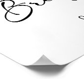 Affiche de bienvenue de Brunch nuptial moderne (Coin)