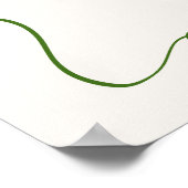 Affiche de bienvenue de brunch pour mariée verte t (Coin)