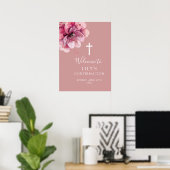 Affiche de bienvenue de confirmation de l'aquarell (Bureau à domicile)