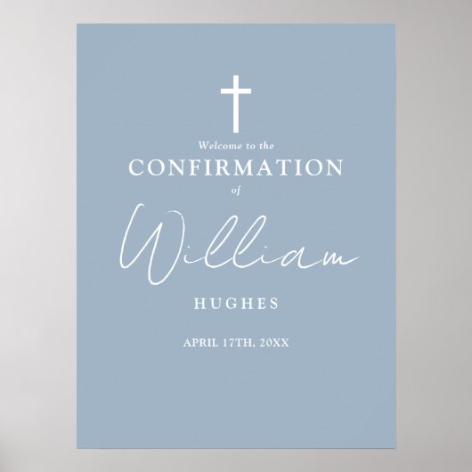 Affiche de bienvenue de confirmation de script ble (Devant)