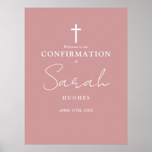 Affiche de bienvenue de confirmation de script ros (Devant)