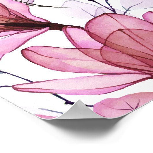 Affiche de bienvenue de confirmation florale Dusty (Coin)