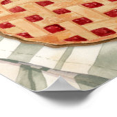 Affiche de bienvenue de cuisson à tarte à l'aquare (Coin)