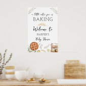 Affiche de bienvenue de cuisson à tarte à l'aquare (Cuisine)