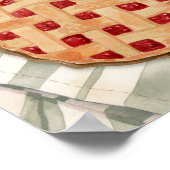 Affiche de bienvenue de cuisson à tarte à l'aquare (Coin)