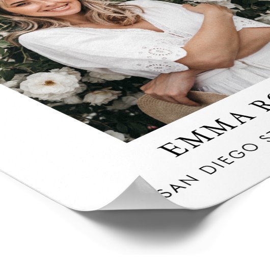 Affiche de bienvenue de diplôme, panneau du tablea (Coin)