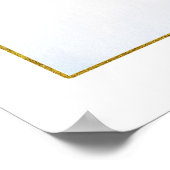 Affiche de bienvenue de douche nuptiale à fleurs b (Coin)