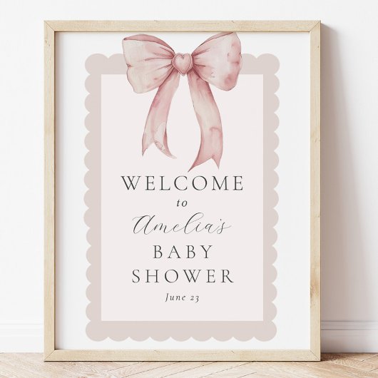 Affiche de bienvenue de douche pour bébé garçon ro