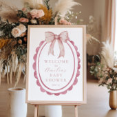 Affiche de bienvenue de douche pour bébé garçon ro