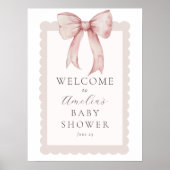 Affiche de bienvenue de douche pour bébé garçon ro (Devant)