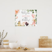 Affiche de bienvenue de fête d'anniversaire Cowgir (Cuisine)