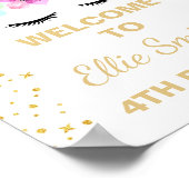 Affiche de bienvenue de fête d'anniversaire de la  (Coin)