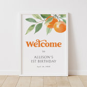 Affiche de bienvenue de fête d'anniversaire de Lit