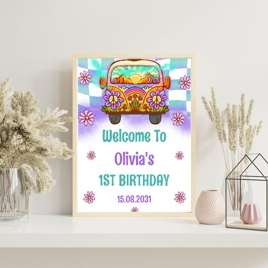 Affiche de bienvenue de fête d'anniversaire super