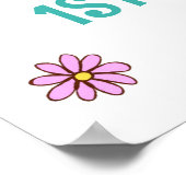 Affiche de bienvenue de fête d'anniversaire super (Coin)