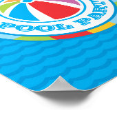 Affiche de bienvenue de fête de la Beach Ball (Coin)