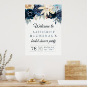 Affiche de bienvenue de Fête des mariées Bleu d'hi (Cuisine)